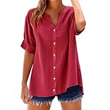 Oferta de Dia Camisetas Mujer Calaveras Blusas Elegantes para Boda Verano 2025 Chulas Manga Corta Amarillo Camiseta Cremallera Bonitas Elegante Largas Camisas De Camisa Roja Larga Blusa Talla 52