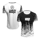 Hombres Camisetas De Colores Contrastantes para Linkin Park Camiseta Casual De Media Manga para Fitness Ropa Superior Ropa Deportiva con-White||XL