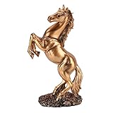 Gsycle Estatua De Caballo De Pie, Escultura De Caballo, Figuras De Caballos, Estatuas De Caballos, Decoración del Hogar, Estatuas Y Figuras De Caballos, Caballo Decorativo(Cobre)