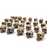Willoghsa 40 piezas de juguete de simulación de calaveras, decoración de Halloween, colección de juguetes divertidos