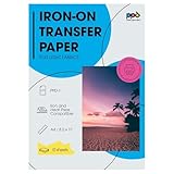 PPD A4 x 10 Hojas de Papel de Transferencia Térmica Para Camisetas, Mascarillas y Tejidos Claros - Para Impresoras de Inyección de Tinta Inkjet - PPD-1-10