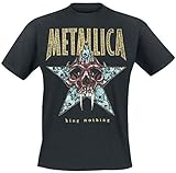 Metallica King Nothing_Men_bl_TS: M Camiseta, Negro (Black Black), Medium para Hombre