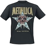 Metallica King Nothing_Men_bl_TS: M Camiseta, Negro (Black Black), Medium para Hombre