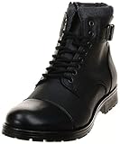 JACK & JONES - Jfwalbany Leather Anthracite STS, Botas Estilo Motero Hombre, Gris, 41 EU