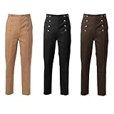 BPURB Pantalones Victorianos Hombre Disfraz Steampunk Góticos Punk