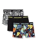 Jack & Jones Hombre Jacjames Trunks 3 Pack Noos Bóxer,Black/Yellow,XXL