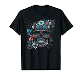 Floral Calavera Mexicana Día de Muertos Dia De Muertos Camiseta