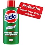 Sidol Limpiador de Metales Líquido 150 ml – Pulidor para Brillo Intenso y Protección en Bronce, Latón, Cobre, Cromados y Acero Inoxidable – Ideal para el Hogar, Cocina y Accesorios de Coche