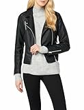 ONLY Onlgemma Faux Leather Biker Otw Noos Chaqueta para Mujer, Negro (Black 1), 40 FR/ES (38 EU)