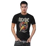 AC/DC MEACDCRTS032 Camisetas, Negro, XXL para Hombre