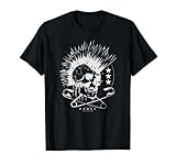 Calavera punk con imperdibles Camiseta