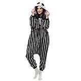 Pijamas Enteros Esqueleto Cosplay Adulto Ropa de Dormir Hombre Camisones Disfraces Carnaval Ropa Pijamas de Una Pieza Mujer