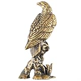 Figura de águila de cobre vintage hecha a mano decoración animal para oficina y hogar