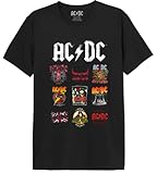 AC/DC MEACDCRTS033 Camisetas, Negro, L para Hombre