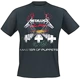 Metallica Master of Puppets Hombre Camiseta Negro L 100% algodón Regular