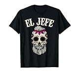 Skull, El Jefe, Calavera Dia de Muertos Camiseta