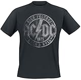 AC/DC – High Voltage 1975 sostenible, duradero, para fans de AC/DC, Negro , XL