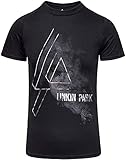 CRADL T Shirt Linkin Park The Hunting Party ~ Smoke Logo Camisetas y Tops(Large)