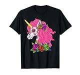 Disfraz de unicornio mexicano con calavera de azúcar para Halloween Camiseta