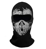 CoolChange Pasamontañas Calavera | Máscara de Motociclista Ghost | Negra