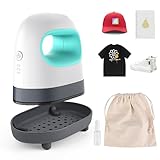 Euakee Mini Prensa de Calor Portátil con 3 Niveles, Máquina de Transferencia Térmica para Camisetas, Gorras, Bolsos y Zapatos, Prensa Termica para Estampado Textil y Manualidades DIY