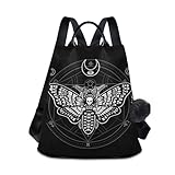 ALAZA Mochila antirrobo para mujer, mochila de viaje, bolsa de hombro, calavera, rosas y araña, mochila de moda, casual, mochila de día, colgante de bola de pelo, Calaveras 230, talla única