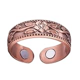 Anillos magnéticos | Anillo de cobre puro Al | Anillos magnéticos para el del dolor | Cómodos aniillos de cobre vintage para eventos Ceremonias de boda