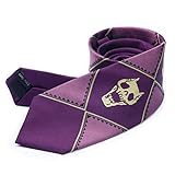 Gamusi Yoshikage - Corbata de calavera para el cuello, corbata de aventura, accesorios para disfraces de cosplay (morado), Púrpura