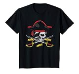 Niños Disfraz de Pirata de Halloween Calavera Pirata ARRR! Pirata Camiseta