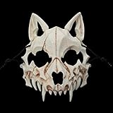 spier Máscara de Halloween Dragón Japonés Dios Hombre Lobo Cosplay Animal Esqueleto Máscara Unisex Resina Partido Escenario