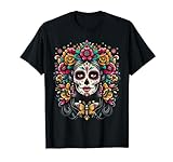 De Los Muertos La Catrina Día de Muertos Sugar Skull Women Camiseta