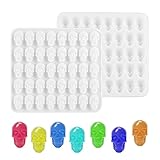 Nifocc 40 cavidades mini calavera cristal molde fundición molde de goma calavera molde de silicona cráneo resina epoxi moldes para bricolaje joyas manualidades llavero pendientes colgantes