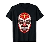 Feel-Ink lucha libre mexicana El Santo Dia De Muertos Camiseta