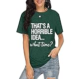 Camiseta de moda para mujer, cuello en O, camiseta de manga corta, informal, cuello en O, camiseta de verano, blusa de calavera, para mujer, verde, S