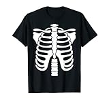 Skeleton Rib cage Scary Easy Halloween Costume Tshirt Camiseta