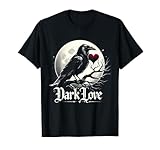 Camiseta gótica con corazón de cuervo - Amor oscuro - Día de San Valentín gótico Camiseta