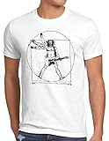 style3 Da Vinci Rock Camiseta para Hombre T-Shirt música Festival, Talla:3XL, Color:Blanco