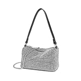 Miss Lulu Bolso Fiesta Mujer con Strass,Bolso de Fiesta Pequeña y Bolso de Mano Noche,Ideal para Eventos,Citas y Cócteles