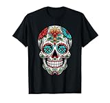 Dia De Los Muertos Halloween Calavera Mexicana Sugar Skull Camiseta