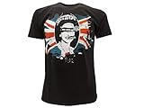 Sex Pistols Camiseta de God Save The Queen, camiseta Punk Rock – Oficial original (Small), negra, S