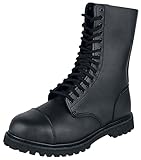 Brandit Phantom 14 Eyelet Boots, Bota táctica y Militar Unisex Adulto, Black, 40 EU