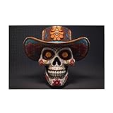 Rompecabezas de calavera mexicana de Halloween, 1000 piezas, rompecabezas educativos intelectuales de madera, rompecabezas divertidos, rompecabezas para aliviar el estrés, 75 cm de largo x 50 cm de