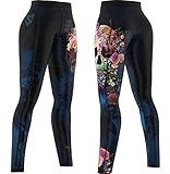 SMMASH Muerte Deportivos Leggins Largos Mujer, Mallas Deporte Mujer, Yoga, Fitness, Cross, fit, Correr, Material Transpirable y Antibacteriano, (M)