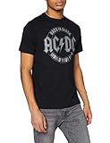 AC/DC Emblema Tour Camiseta, Negro (Black Blk), L para Hombre