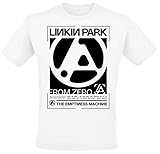 Linkin Park from Zero The Emptiness Block Hombre Camiseta Blanco XL 100% algodón Vorne Bedruckt Regular