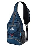 Waterfly Mochila Cruzada Plegable Pequeña Bolso de Hombro, Bolsa de Pecho para Senderismo Viajes Hombres y Mujeres