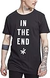 MERCHCODE Linkin Park In The End Tee, Camiseta Hombre, Negro, S