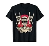 Vamos a Rock Rock & Roll Skeleton Hand Vintage Retro Rock Concierto Camiseta