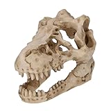 Decoración de calavera para acuario, decoración realista de calavera de dinosaurio, adornos de dinosaurio para acuario, decoración versátil de esqueleto de dinosaurio, decoración de terrario para el