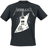 Metallica Papa Het Guitar Hombre Camiseta Negro L 100% algodón Vorne Bedruckt Regular